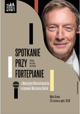 Plakat - Spotkanie przy fortepianie - Maciej Niesiołowski
